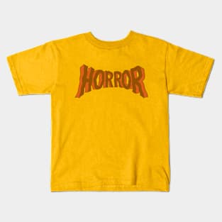 HORROR (Pumpkin Spice) Kids T-Shirt